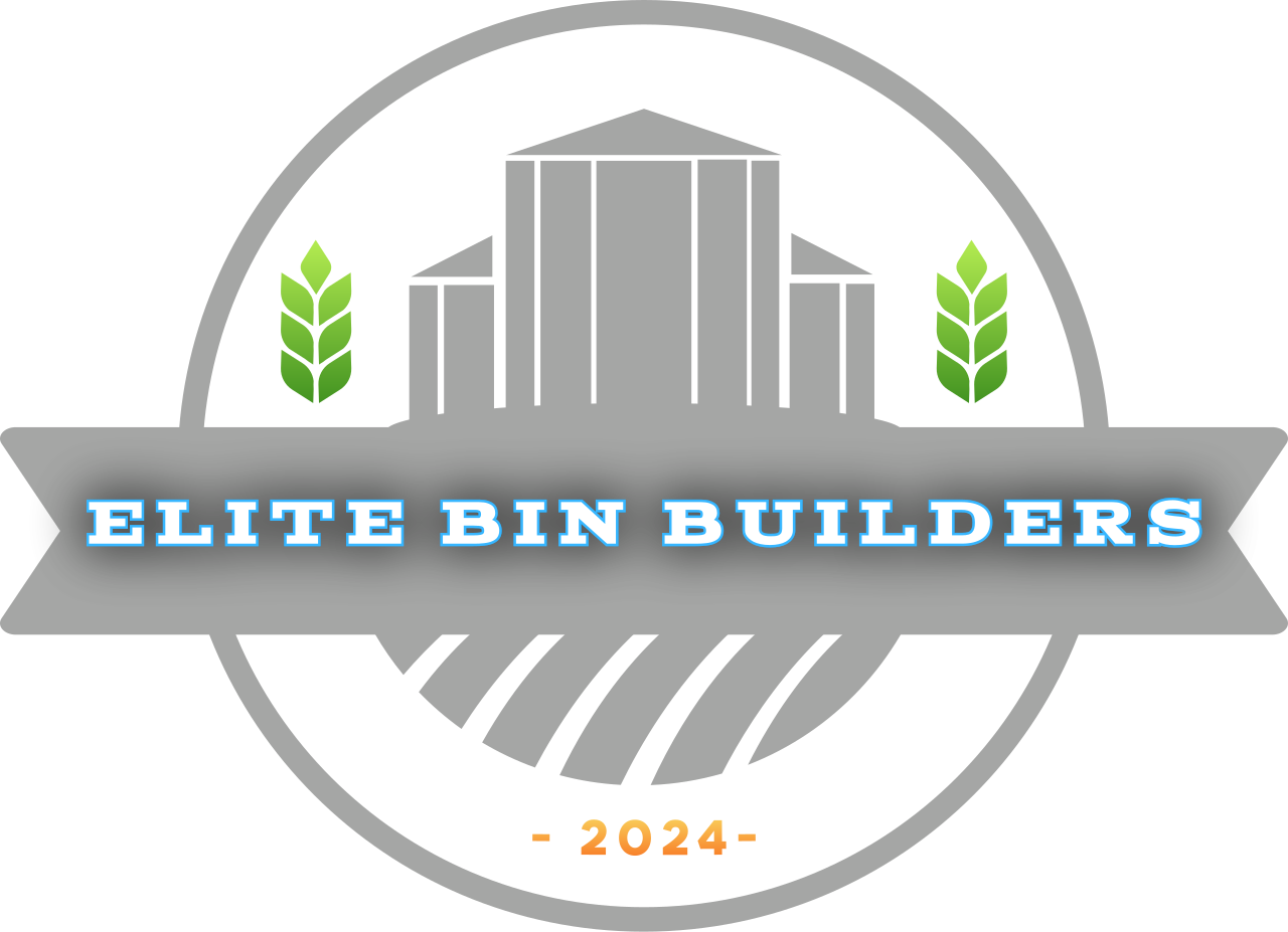 Elite Bin Builders logo - grain bin erection, repair, and removal specialists.